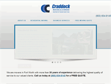Tablet Screenshot of craddockmoving.com